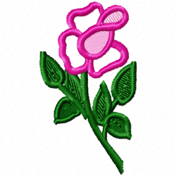 Flowers And Tree Embroidery Design 7